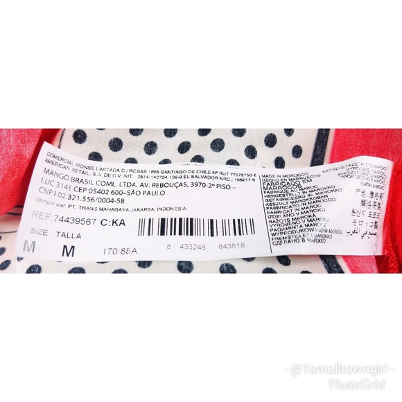 Mango geometric midi tunic dress orange/gold M - Picture 6 of 7